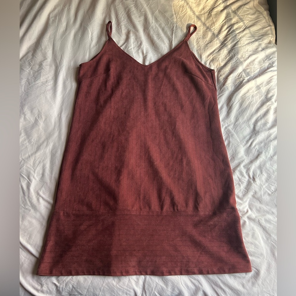 Fab’rik Elegant Burgundy Slip Dress Size Large